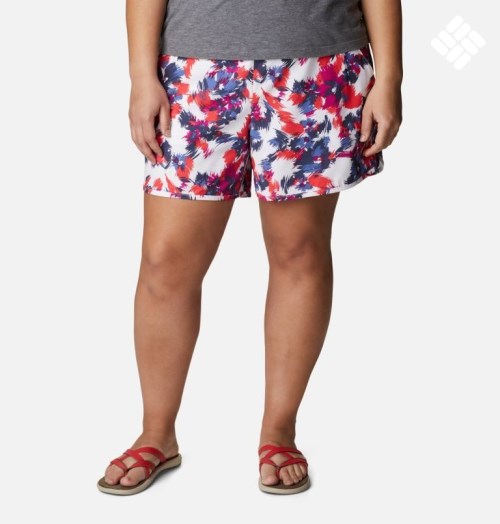 Columbia Pleasant Creek Stretch Shorts Dame Multicolor | Plus Size 31457N